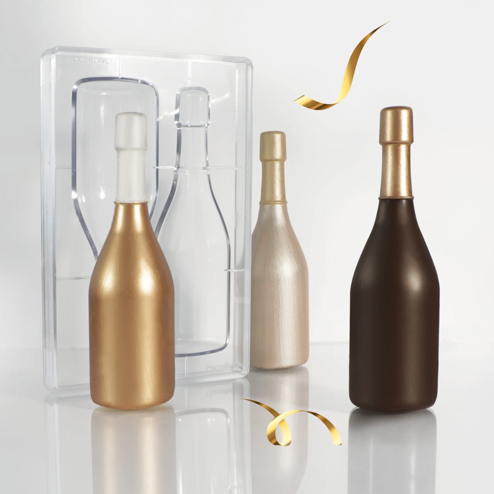 Martellato Chocoladevormen Champagnefles polycarbonaat chocoladevorm ma3010 MA3010 Champagnefles polycarbonaat chocoladevorm/Bestel eenvoudig online/Anisana