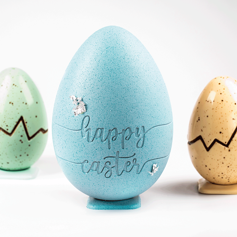 Martellato Chocoladevormen Happy Easter paasei 20SR022 Happy Easter paasei/Bestel eenvoudig online/Anisana