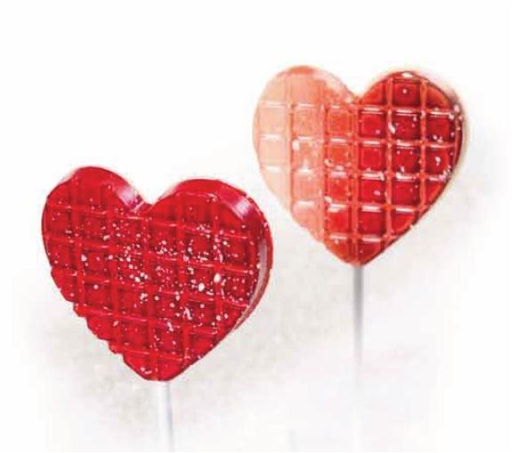Martellato Chocoladevormen Hart Chocoladevorm Lollypop Hart Chocoladevorm Lollypop/Bestel eenvoudig online/Anisana