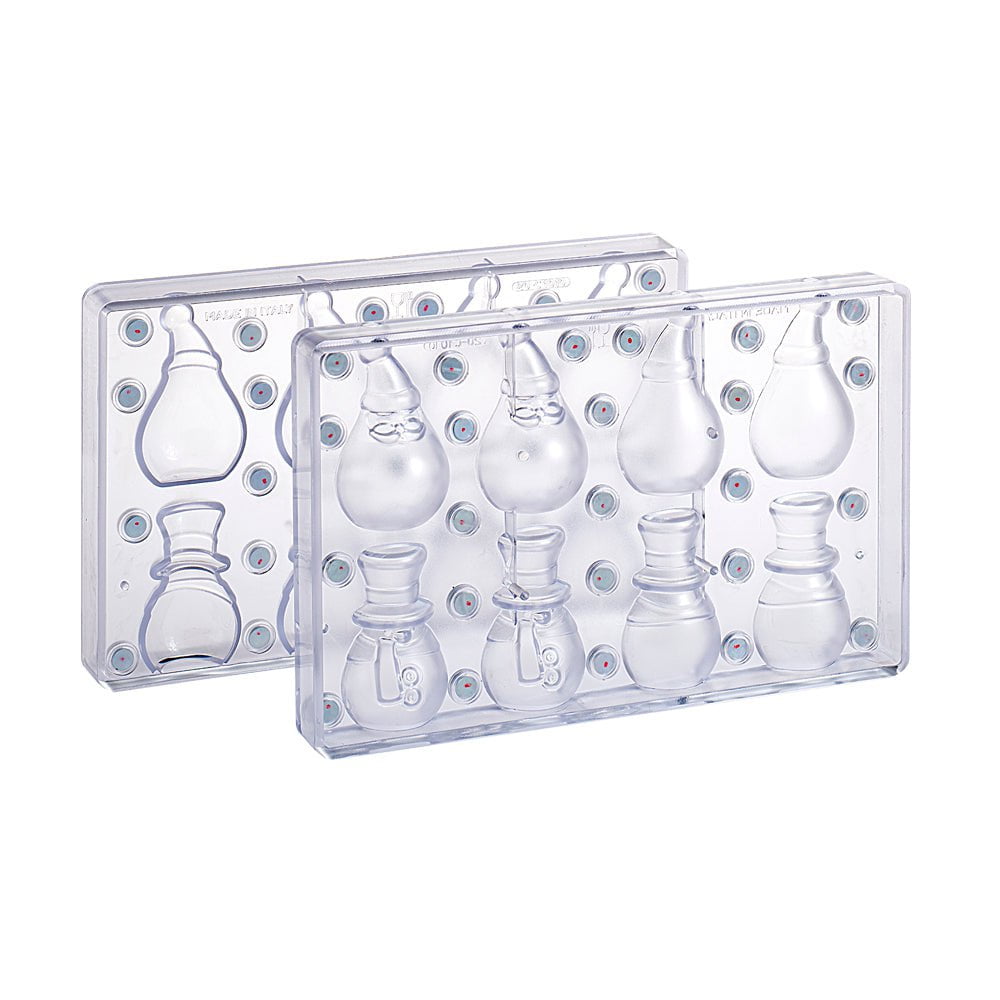 Martellato Chocoladevormen Kerstman & Sneeuwman Polycarbonaat chocoladevorm 20-C1010 Kerstman & Sneeuwman Polycarbonaat chocoladevorm/Bestel eenvoudig online/Anisana