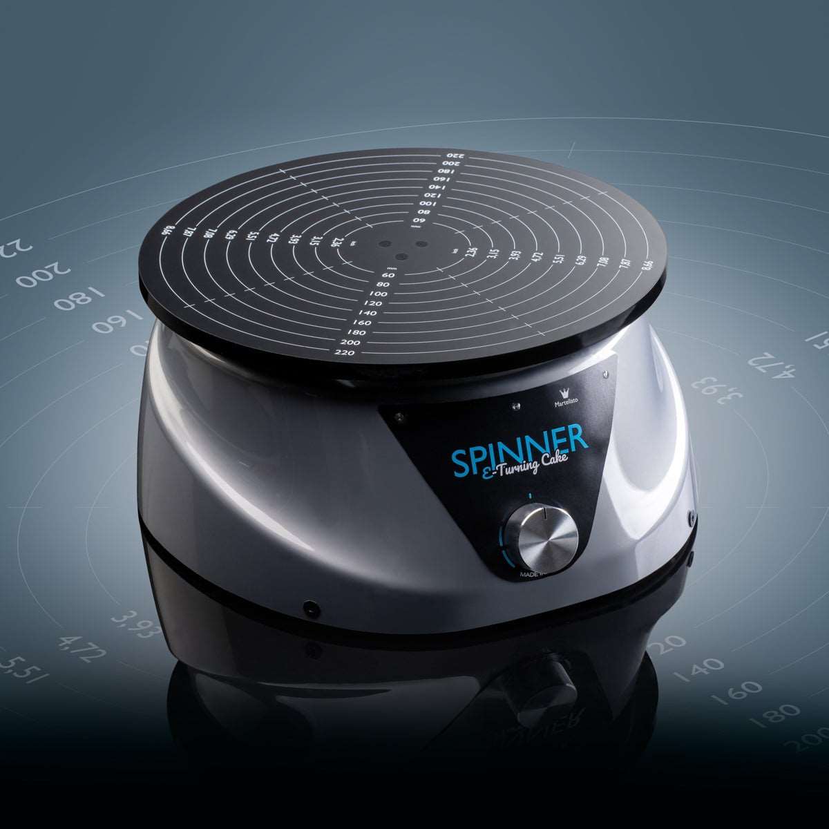 Martellato Martellato spinner Martellato spinner elektrisch draaiplateau 24cm/Bestel eenvoudig online/Anisana