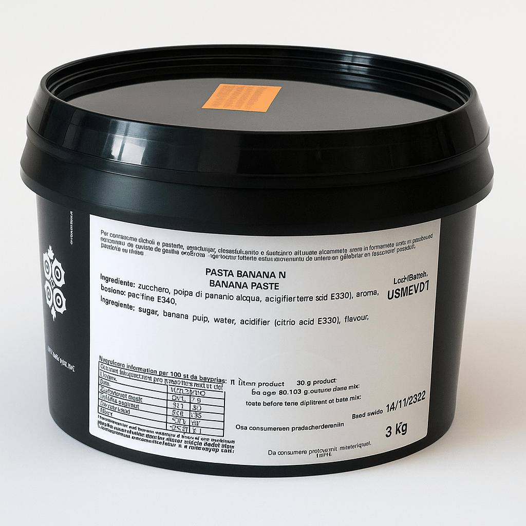 Unigel/Nordpol Unigel Vruchtenpasta's Vruchtenpasta banaan 3 kg Vruchtenpasta banaan/Bestel eenvoudig online/Anisana