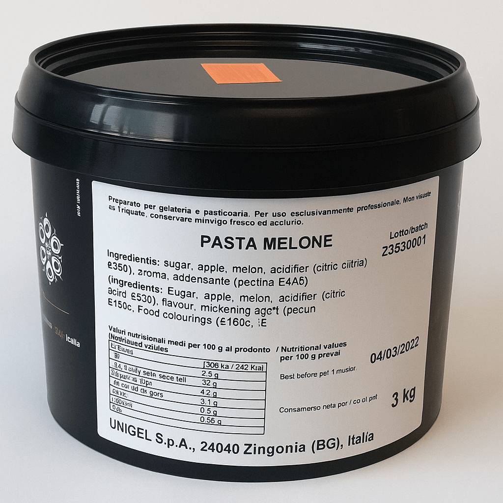 Unigel/Nordpol Unigel Vruchtenpasta's Vruchtenpasta meloen 3 kg Vruchtenpasta meloen/Bestel eenvoudig online/Anisana