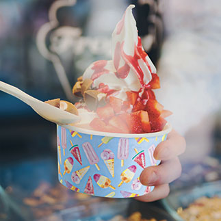 Recyclable and Compostable Ice Cream Cups/Spoons