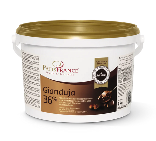 Anisana BV Notenpasta’s PatisFrance Gianduja Cacao-Trace 5 kg PatisFrance Gianduja Cacao-Trace 5 kg | Anisana