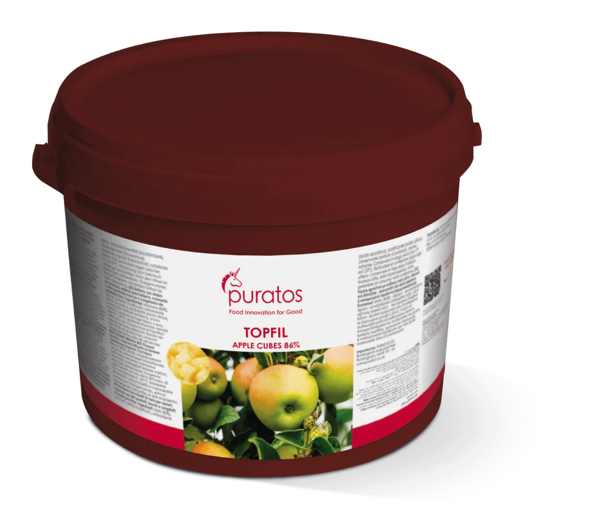 Anisana Vullingen Puratos Topfil Apple Cubes 86% – appelblokjesvulling 4 kg Topfil appelblokjes vulling 4 kg/Bestel eenvoudig online/Anisana
