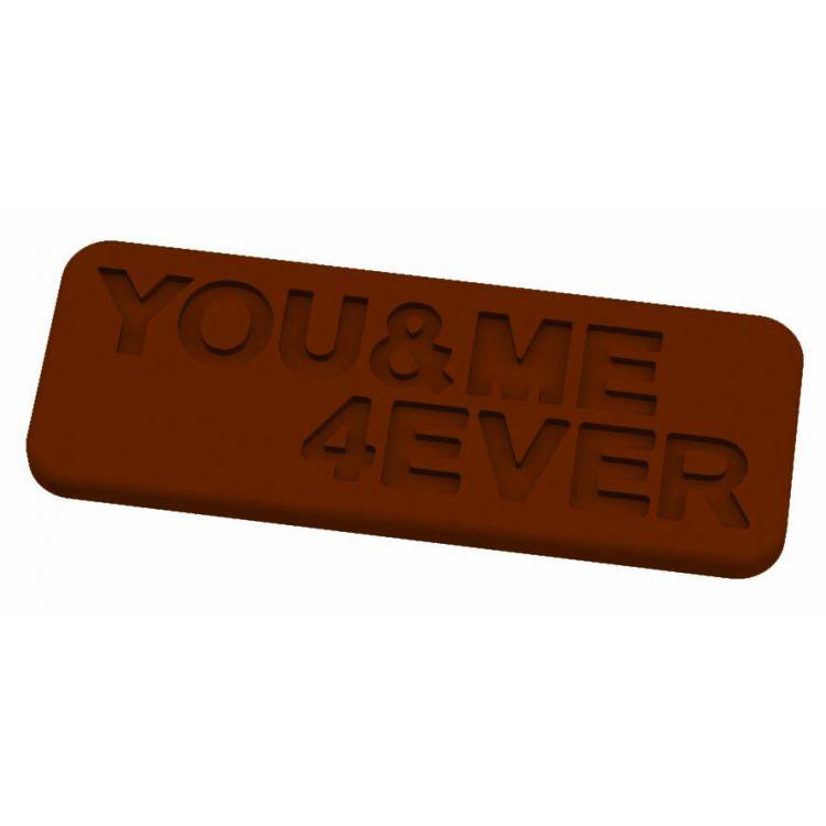 Martellato Chocoladevormen Chocoladelabel You & me 4ever Chocoladelabel You & me 4ever/Bestel eenvoudig online/Anisana