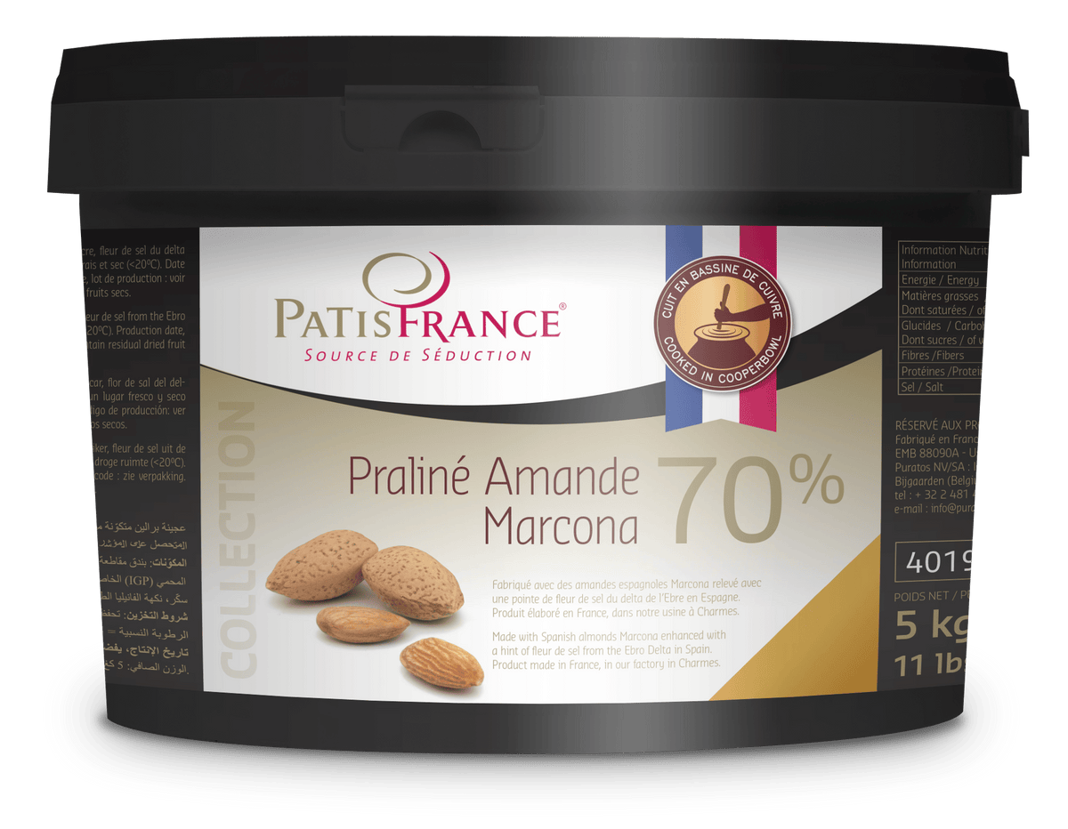 PatisFrance Notenpasta’s 5 kg PatisFrance Marcona Amandelpraliné – 5 kg PatisFrance Marcona Amandelpraliné – 5 kg | Anisana