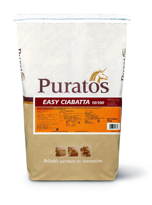 Puratos Bakkerijmix Zak van 10 kg Puratos Easy Ciabatta 10/100 bakkerijmix 10 kg Puratos Easy Ciabatta 10/100 bakkerijmix 10 kg