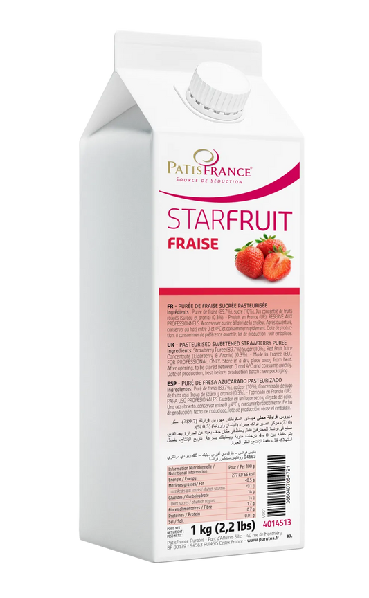 Puratos Fruitpuree 1 kg Puratos Starfruit Fraise – aardbeienfruitpuree 1 kg Puratos Starfruit Fraise – aardbeienfruitpuree 1 kg