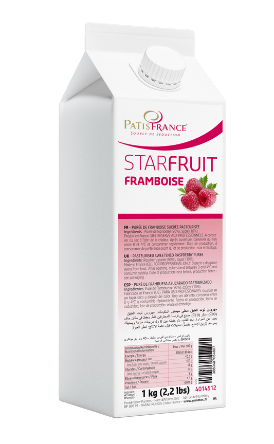 Puratos Fruitpuree 1 kg Puratos Starfruit Framboise – frambozenfruitpuree 1 kg Puratos Starfruit Framboise – frambozenfruitpuree 1 kg