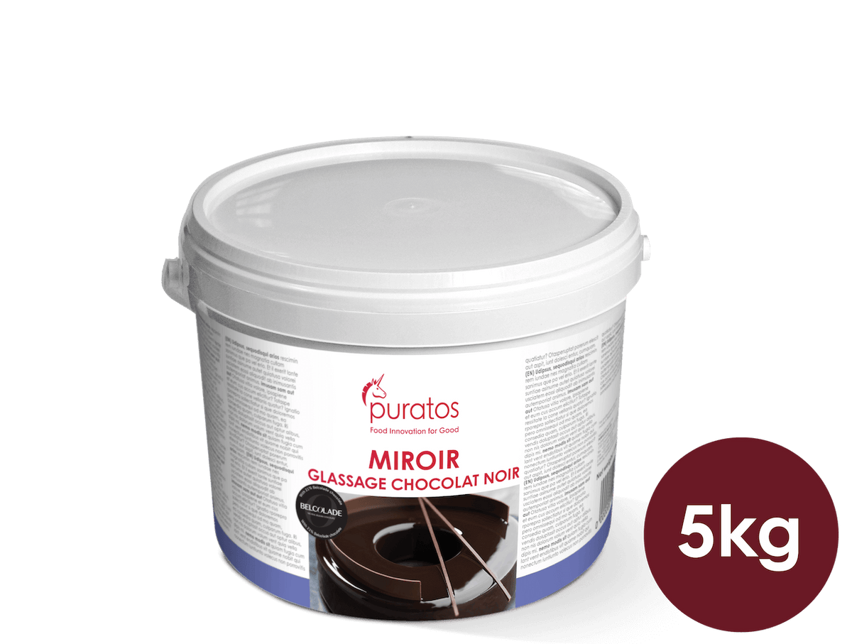 Puratos Glazuren & afdekgelei Miroir Glassage Chocolat Noir 5 kg Puratos Miroir Glassage Chocolat Noir 5 kg | Anisana