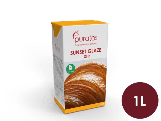 Puratos Lossings- & strijkmiddelen Doos 12 × 1 L Puratos Sunset Glaze Xtlr – plantaardig strijkmiddel, doos 12 × 1 L Puratos Sunset Glaze Xtlr – plantaardig strijkmiddel, doos 12 × 1 L
